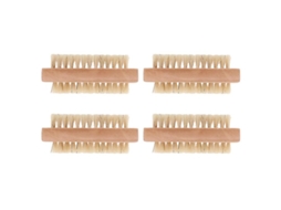 4pcs Escova De Unhas Dupla Face Allinless