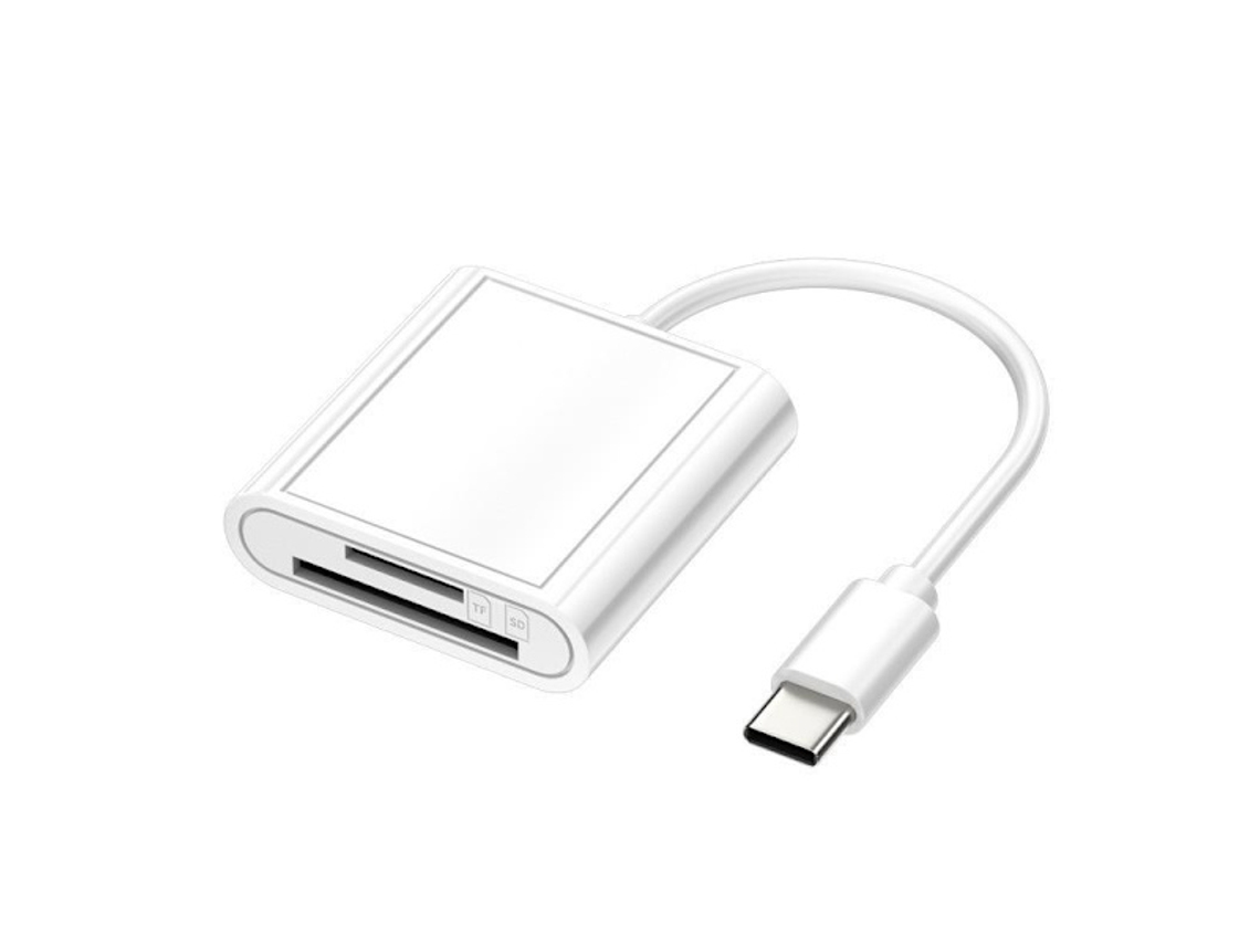 Leitor de Cartão de Memória, Leitor de Cartão Sd, Conector 8 Pinos/usb c/usb Otg AQUAFORGE