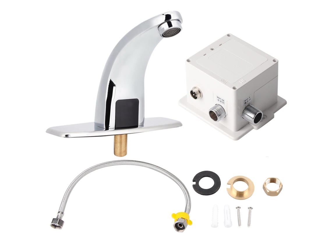 Torneira com sensor automático de aço inox G1/2 MARCA