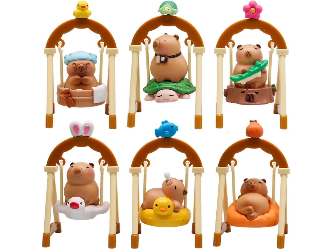 Estatuetas | 6 Miniaturas De Balanço | Decoração Para Escritório, Quarto, Sala De Estar E Mesa Gokoco