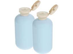 Garrafas Plásticas Recarregáveis De 300ml Fáceis De Limpar, Pacote Com 2 Unidades.
