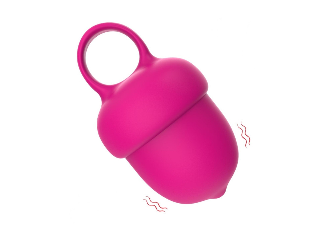 Vibrador De Massagem De Silicone Prova Dgua De 10 Frequncias (rosa Vermelha)