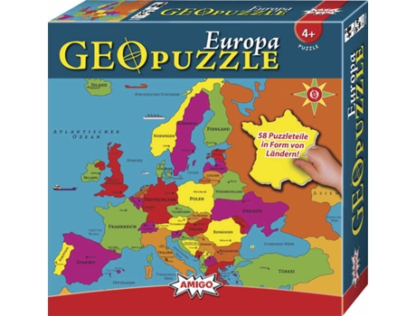 Puzzle AMIGO 00380 58 Peças Mapas