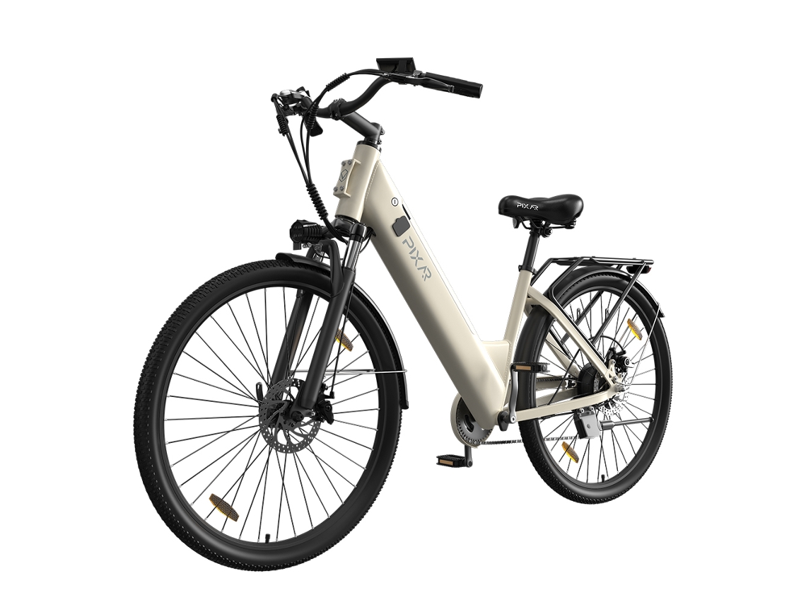 Bicicleta Elétrica Urbana PIXAR C1, Bateria Removível de 36v 13ah, Shimano de 7 Velocidades