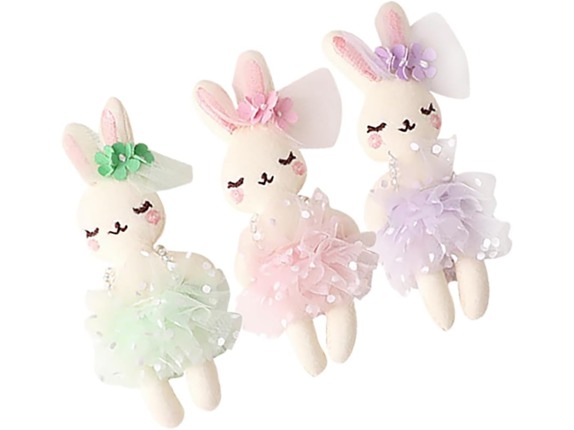 Conjunto De 15 Coelhinhos Pelúcia, Pequenos Bonecos Pelúcia Para