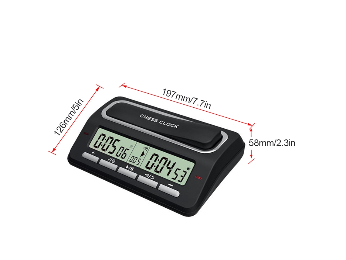 Omni-reloj De Ajedrez Digital Con Indicador Led Y 39 Sistemas De Tiempo Predefinidos Para Ajedrez Internacional