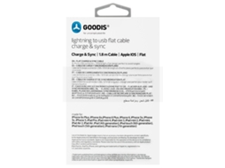Cabo GOODIS Lightning (iPad - USB - Lightning - Branco)