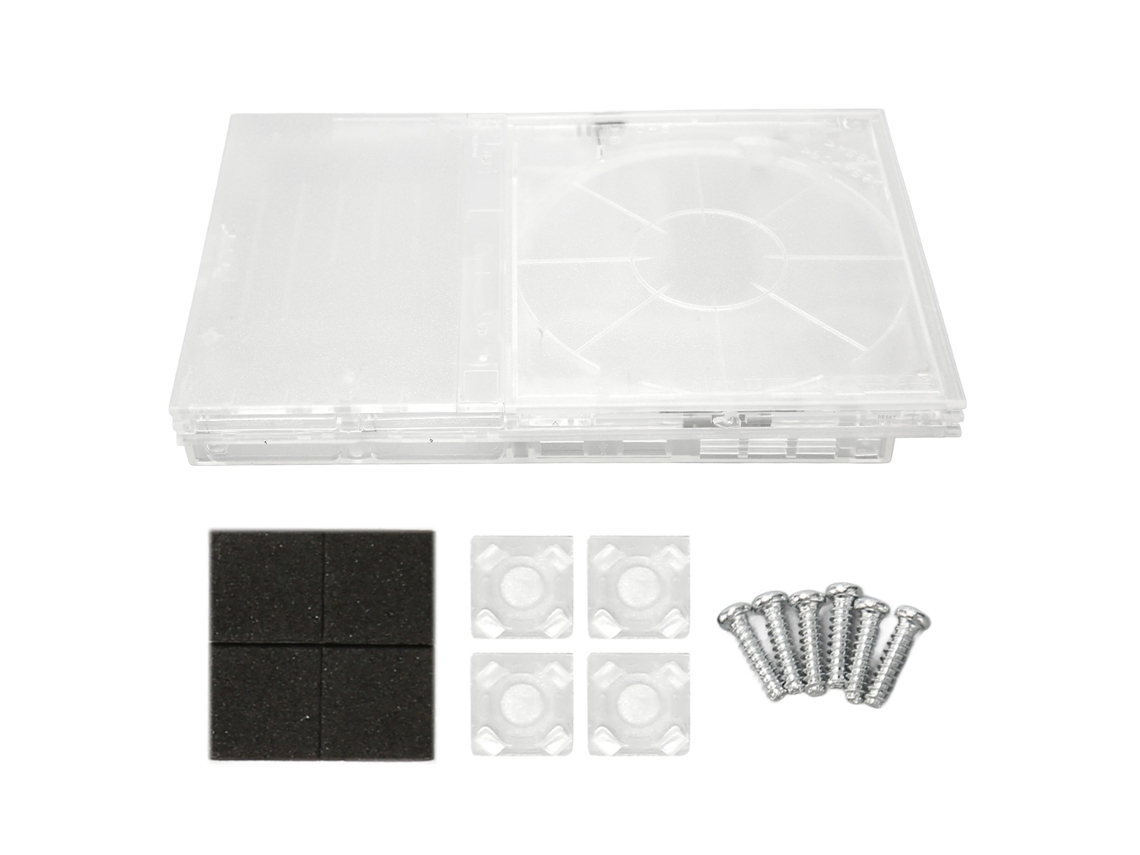 Carcasa de Console de Jogos EOOCOO Transparente de Substituição Diy