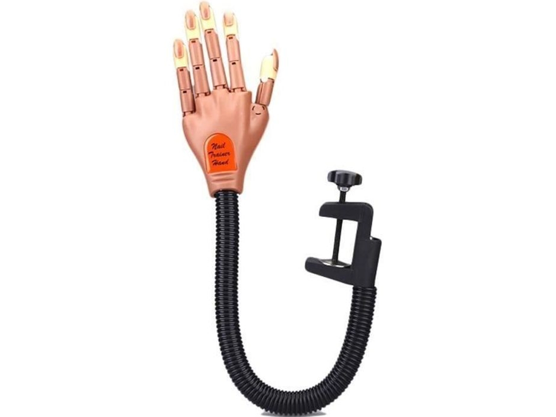 Kit de manicure ferramenta para arte em unhas, treinamento de unhas, prática de dedo flexível 100 peças de dicas de recarga de mortalha, treinamento
