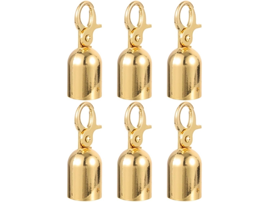Conjunto De 6 Ganchos Metálicos Corda Corrimão, Com Terminais Adequados Barreiras De Boas Vindas E Demarcação