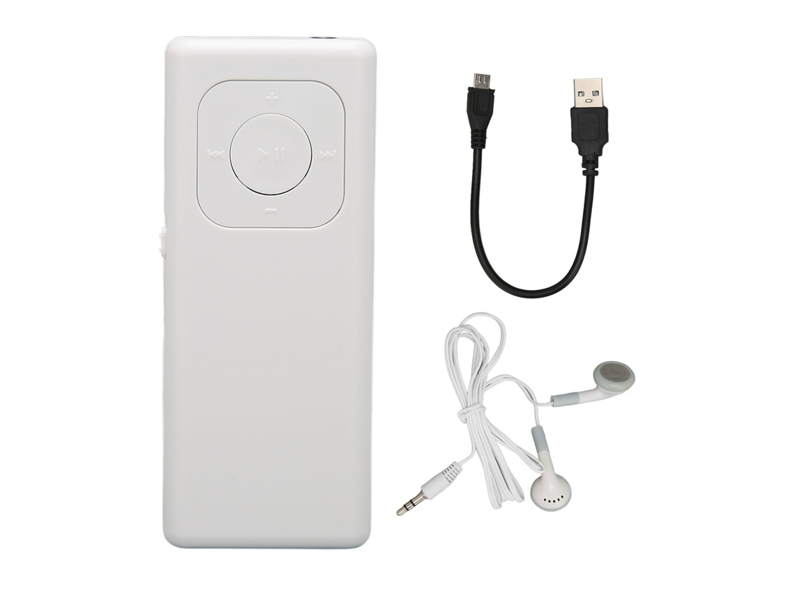 Reprodutor de Música Mp3 LAXISCREED 64g Branco Portátil