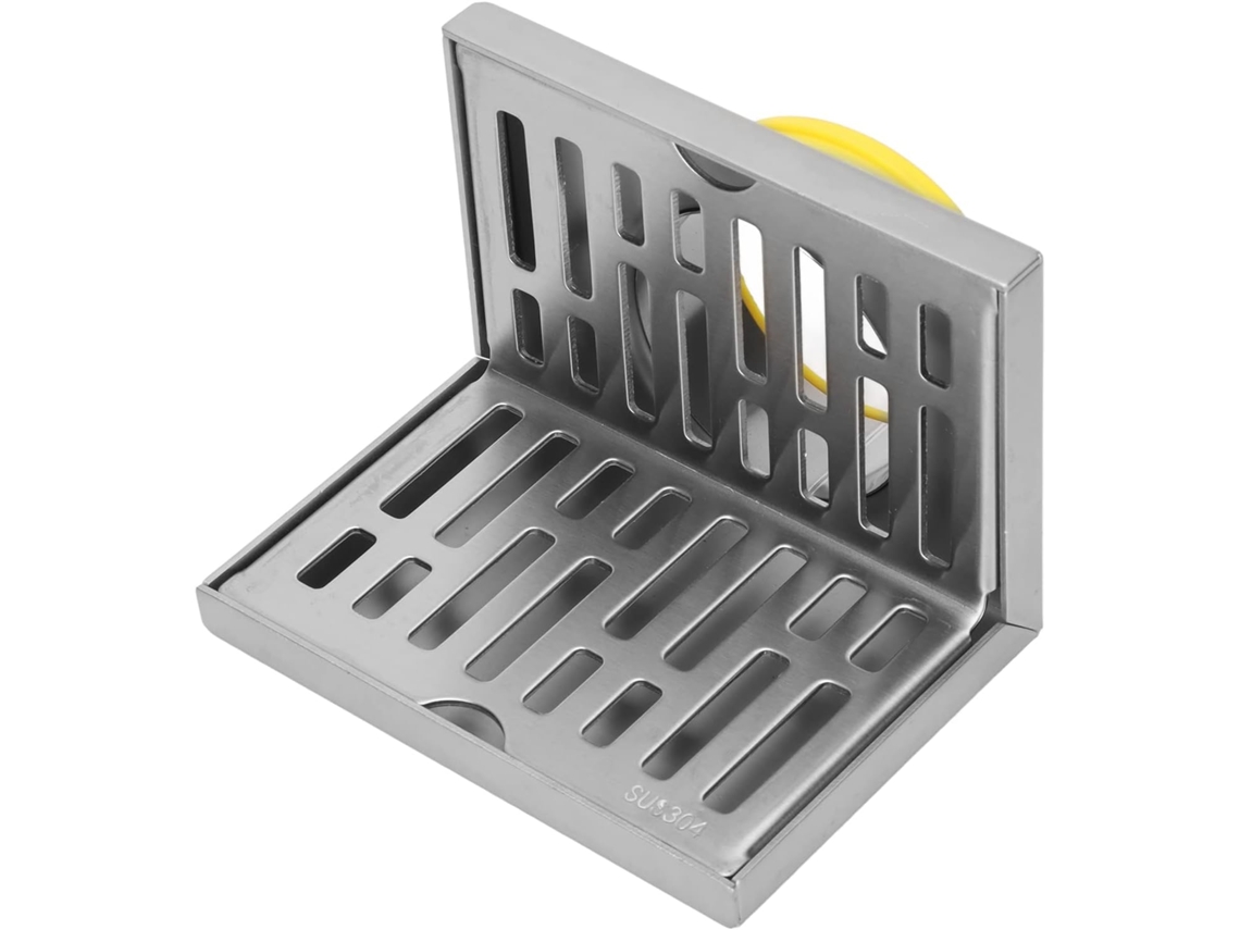 Ralo de Canto em Formato de L, Resistente à Ferrugem, para Varandas, Banheiros e Cozinhas AQUAFORGE