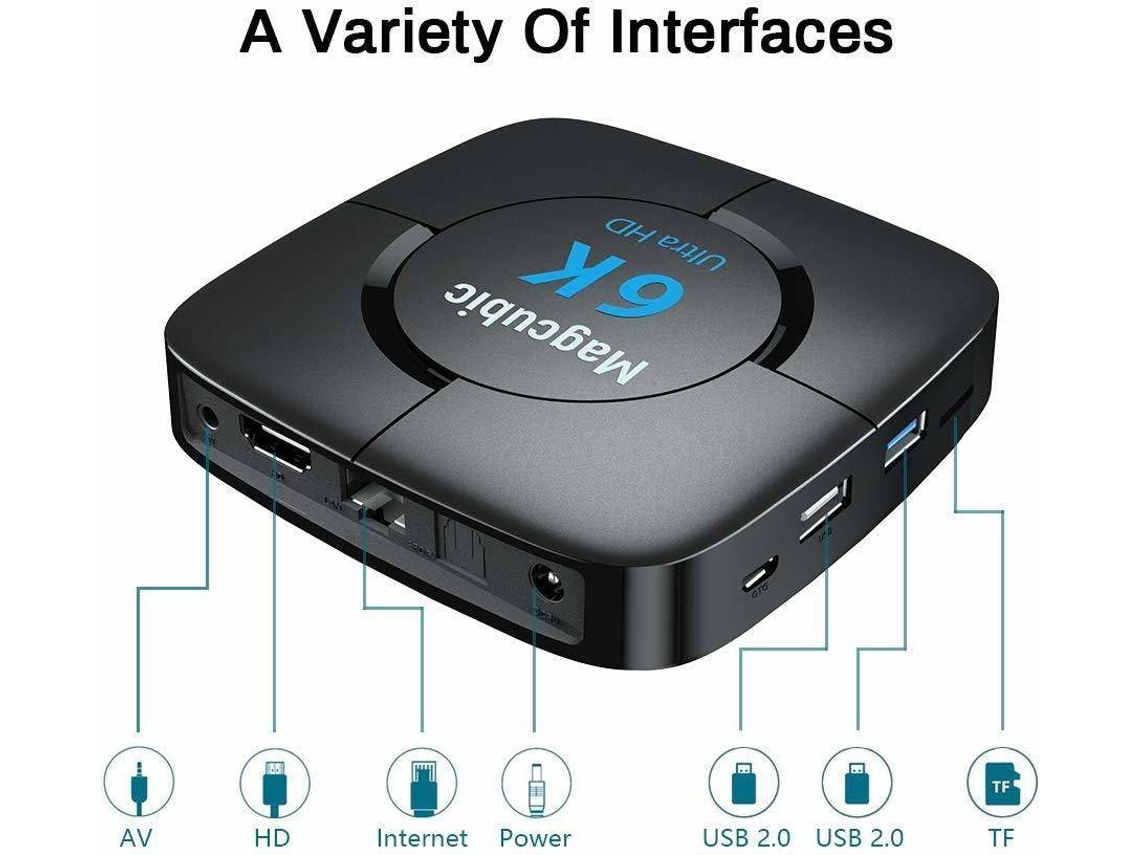 Box Smart TV CHRONUS 714W2 (Android 6K Ultra HD 4 GB RAM WiFi