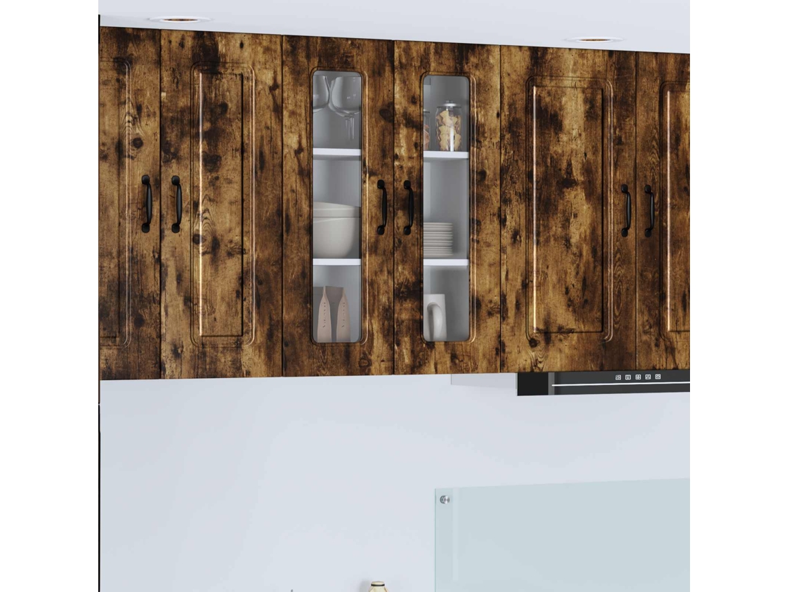 Vidaxl Painel De Lava-louça Kalmar Carvalho Defumado 60 X 31 X 80 Cm