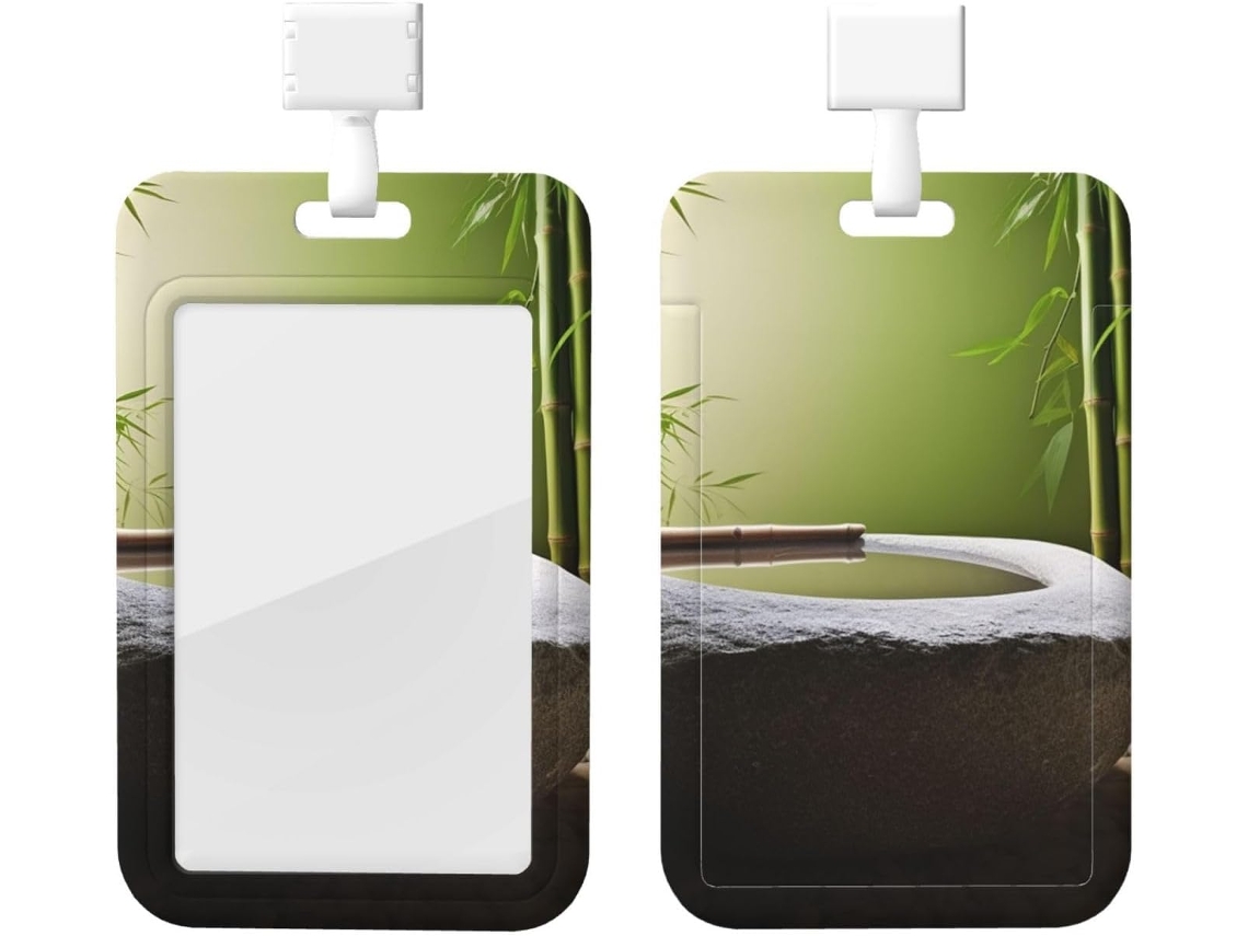 Stone Spa Porta Crachá Com Cordão, Capa Plástica Impermeável, Crachás De Identificação, Ideal Enfermeiros