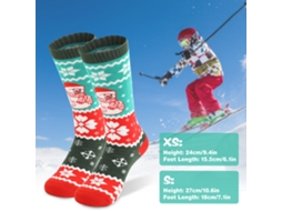 Meias De Ski Infantil (aquecimento E Antiderrapante)