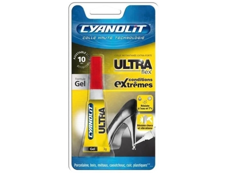 Cola Cyanolit Ultra Flex Gel 3 G Ultra Resistente Ajustável Em 10 Segundos