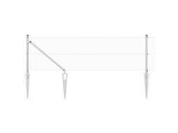 Conjunto 1 Painéis De Cerca Vidaxl Prateado Aço (100 X 0,6 M)