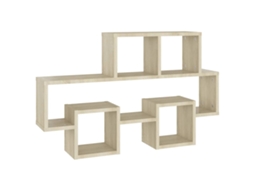 Wall Shelf, Wall Shelves Vidaxl Marrom Madeira Processada (n/a)