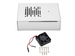 Ventilador de Resfriamento Alumínio Prata para Raspberry Pi 4b