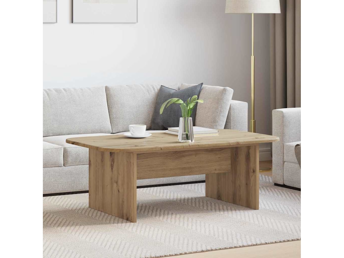 Vidaxl Mesa De Centro Carvalho Artesanal 93 X 53 X 33 Cm