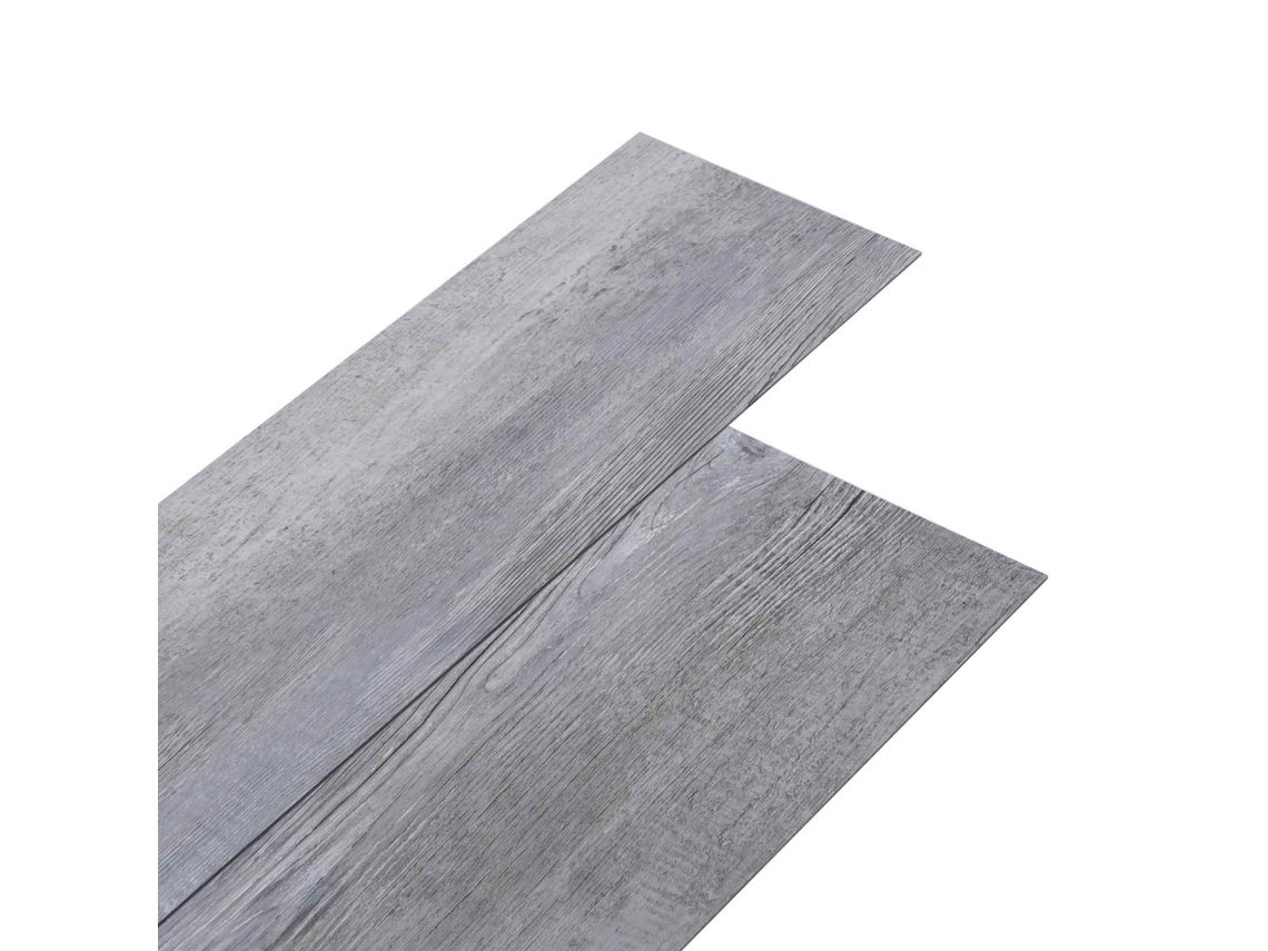 Conjunto 18 Prancha De Piso Vidaxl Cinzento Pvc (2,51 M²)