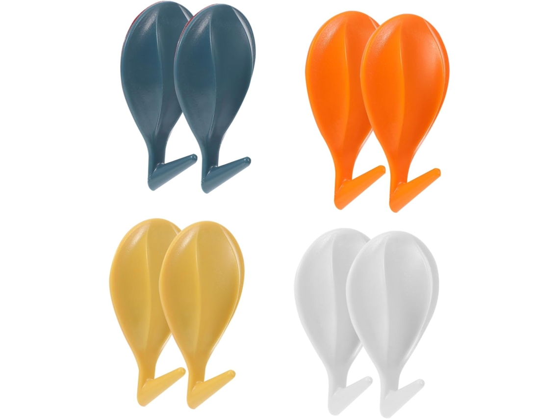 Conjunto De 8 Cabides Decorativos Adesivos, Formato De Balão De Ar Quente, Casacos