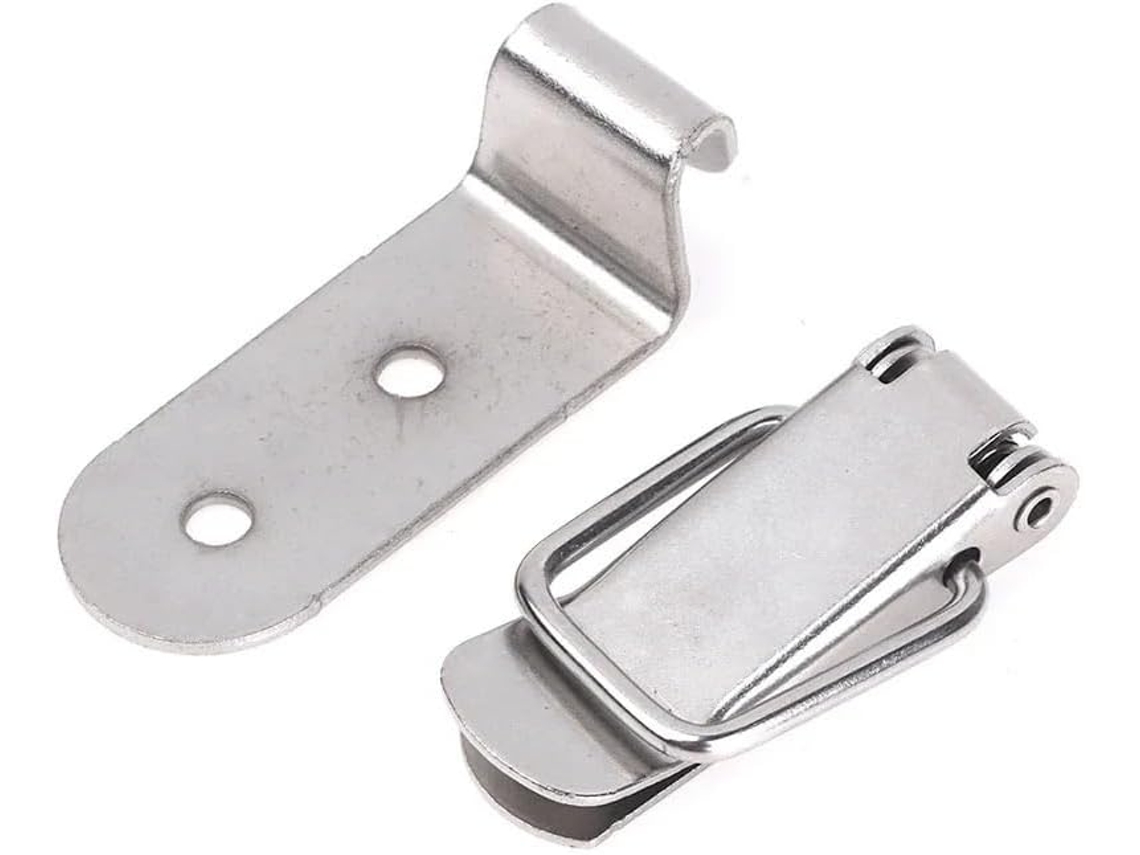 Conjunto de 2 Fechos Mola 90 2, Durável, Resistente, Aço Inoxidável