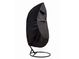 Capas CHRUI para Cadeiras de Jardim em Formato de Ovo, 115*190cm, Pretas