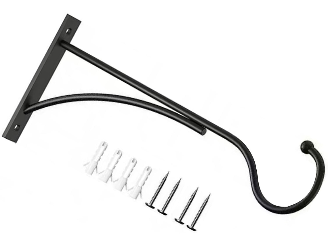 Suporte De Parede Robusto Com Design Curvo Para Maior Estabilidade Em Varandas E Terraços.