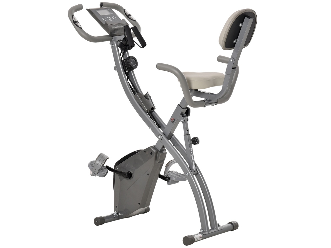 Bicicleta Est tica A o ABS e PVC Cinzento 51x97x115cm HOMCOM