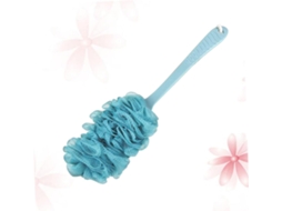 Escova De Banho Azul Com Cabo Longo Baluue, Esponja De Banho Antiderrapante, Escova Esfoliante Para Limpeza Corporal De