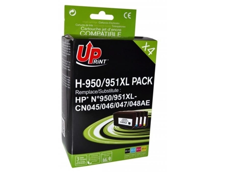 Pacote UPRINT com 4 Cartuchos Hp950Xl e Hp951Xl Compatíveis com Sua Impressora Hp Officejet Pro 8100 Hp Officejet Pro 8600 Hp