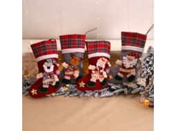 Boneca Criativa Meia Natal Saco Presente Decoração Natalina