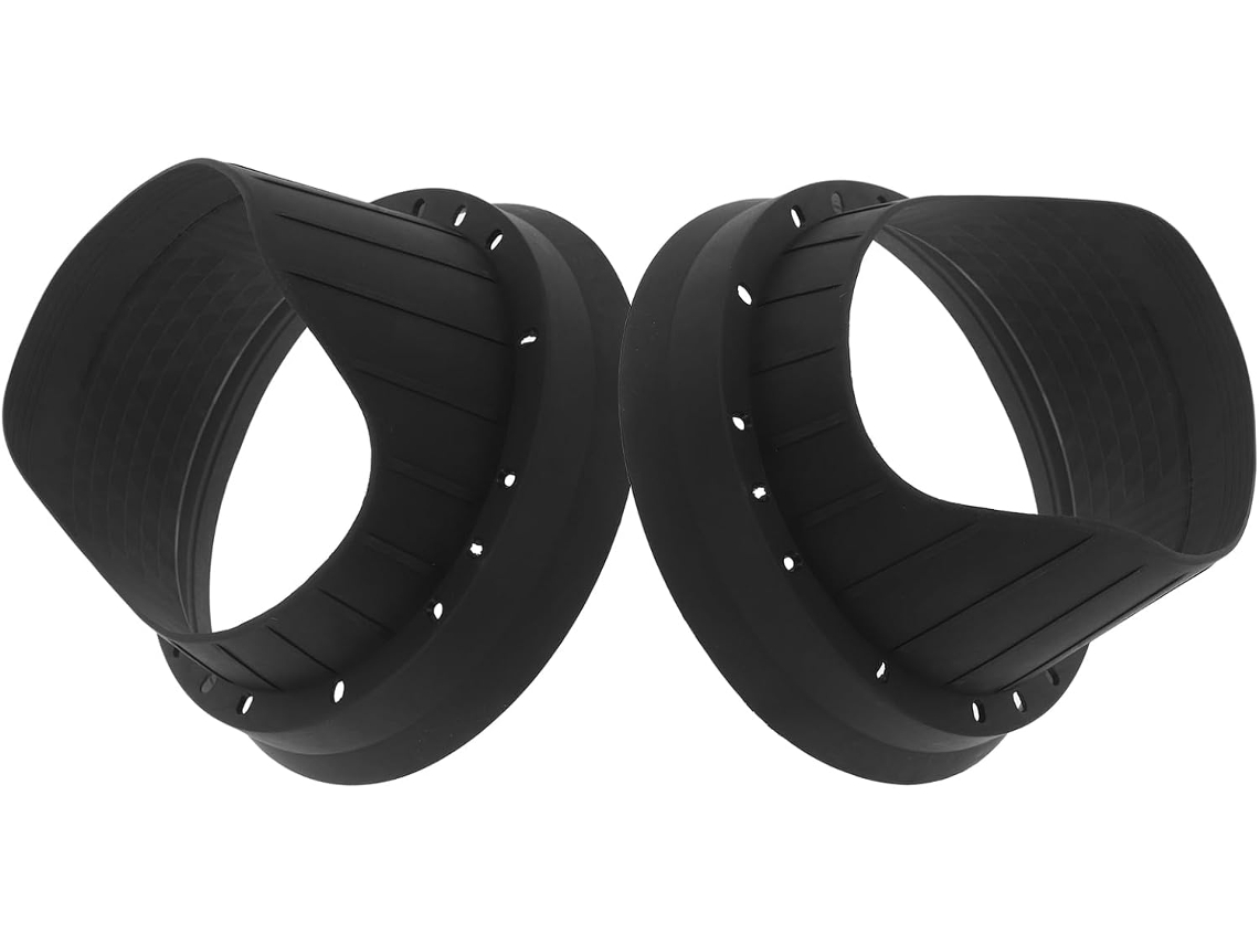 Conjunto De 2 Capas De Silicone Pretas Para Alto-falantes De Carro De 6,5 Polegadas.