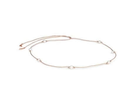 Colar Agato He47k3rg Lp Pérolas De Rio Comprimento Ajustável 32 60 Cm Corda De Seda