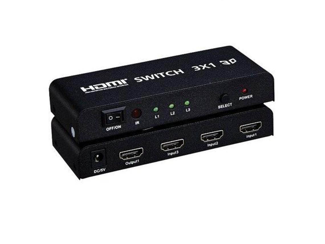 Seletor Hdmi 3 Entradas 1 Saida