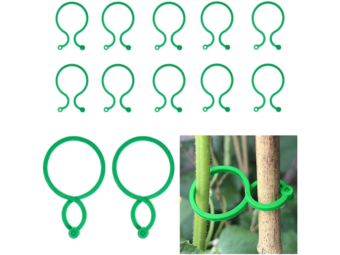 Gavetas De Suporte Para Plantas Jardim, 50 Peças Clip Tomate Reutilizável Plástico