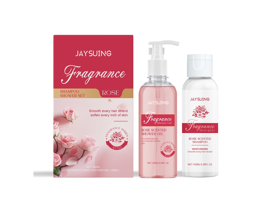 Shampoo Rosa e Gel de Banho Feminino com Aroma Delicado e Agradável LAXISCREED