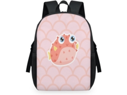 Mochila Tropicallife com Estampa de Escamas de Peixe para Crianças (32.5x15x44.9 cm)