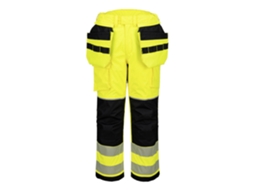 Calças De Inverno Pw3 Fr Modaflame Rain+ Hi-vis Laranja E Preto / Gg