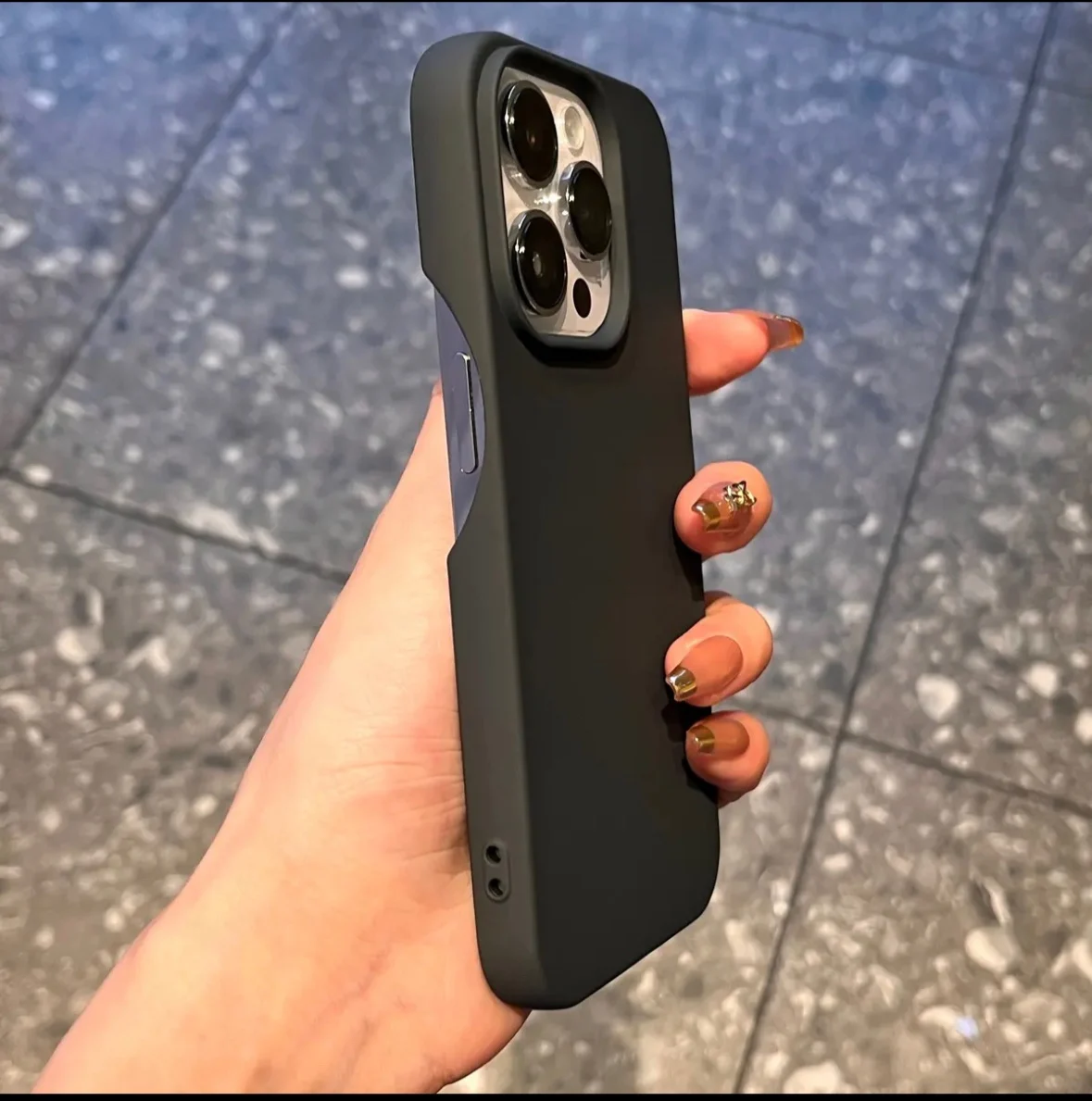 Capa Ultrafina E Macia De Silicone Fosco Para Iphone 14 (cinza).