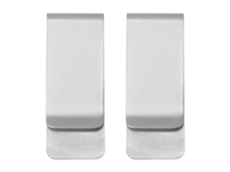 2pcs Grampos de Dinheiro Metálicos Aço Inoxidável para Homem Porta cartões Mini Carteiras Prata