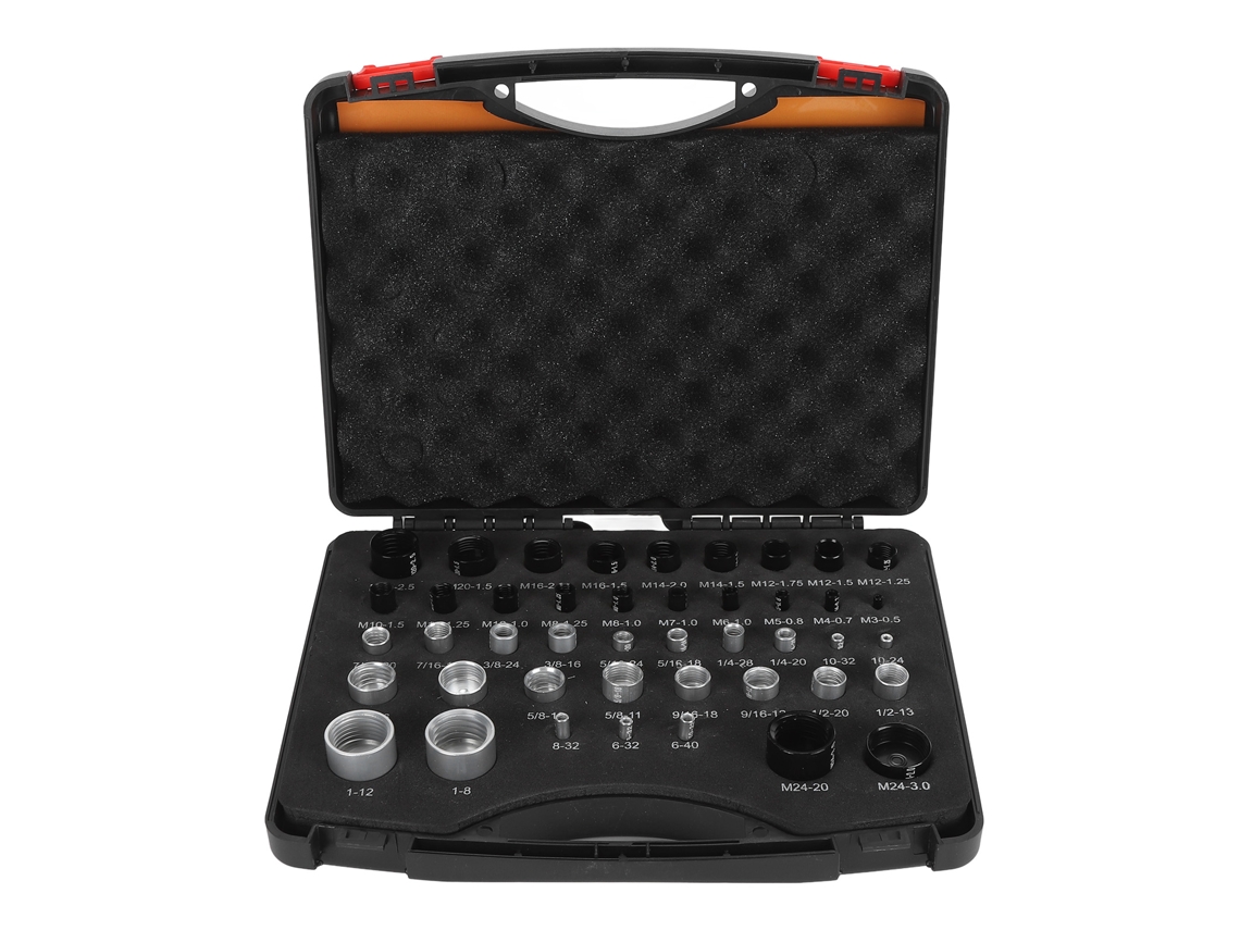 Verificador de Rosca Parafusos Caixa Armazenamento 44pcs