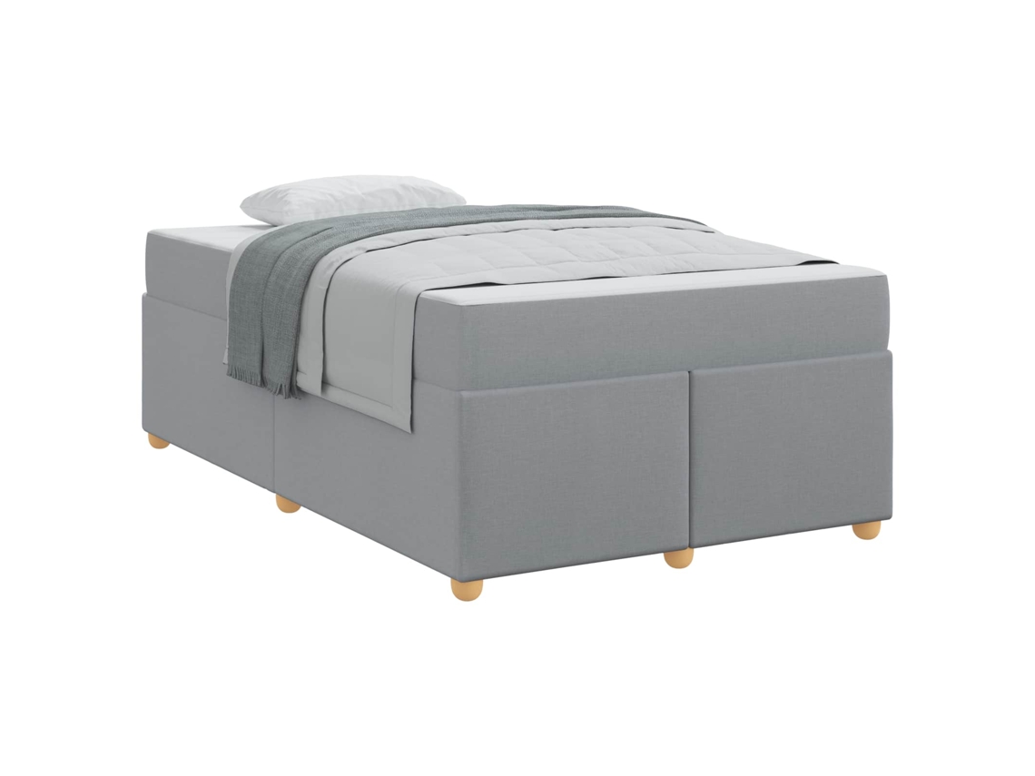 Estrutura da Cama Cinzento claro 120 X 200 Cm Tecido MAISON EXCLUSIVE