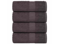 Vidaxl Toalhas De Bidé Frogn 4 Pcs 30x50 Cm 360 G/m² Antracite