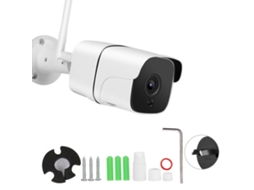 Câmara De Segurança Wi Fi Sem Fios Resistente À Água Para Exterior Com Detecção De Movimento 720p (au)