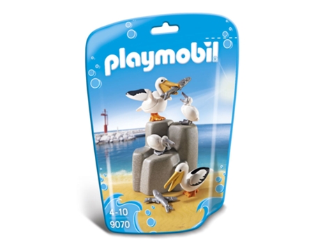 Playmobil - Family Fun: Família de Pelicanos - 9070 (Idade mínima: 4) Family Fun: Família de Pelicanos - 9070 (Idade mínima: 4)