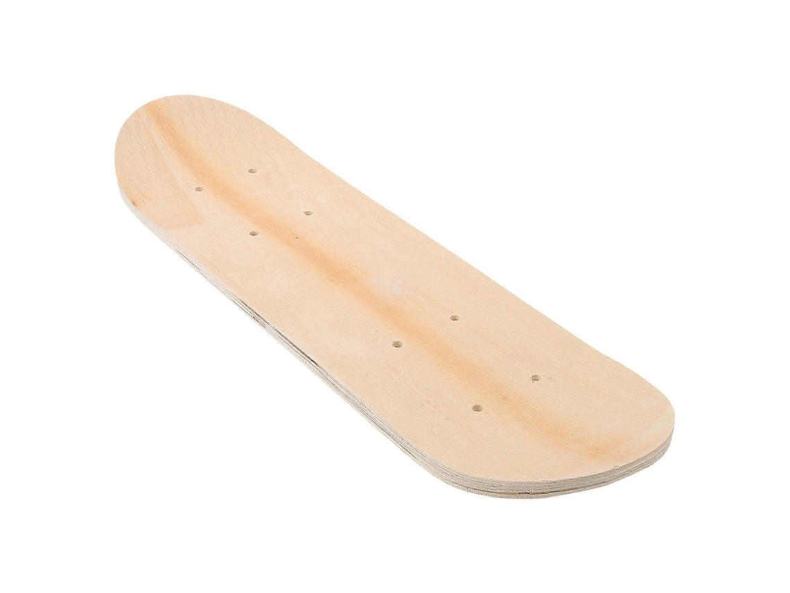 Rebe-tabla De Skateboard Branca Inacabada Para Diy E Grafiti, Madeira Resistente Com Furos Pré-perfurados 43,00x13,00x1,00cm Como Se Muestra