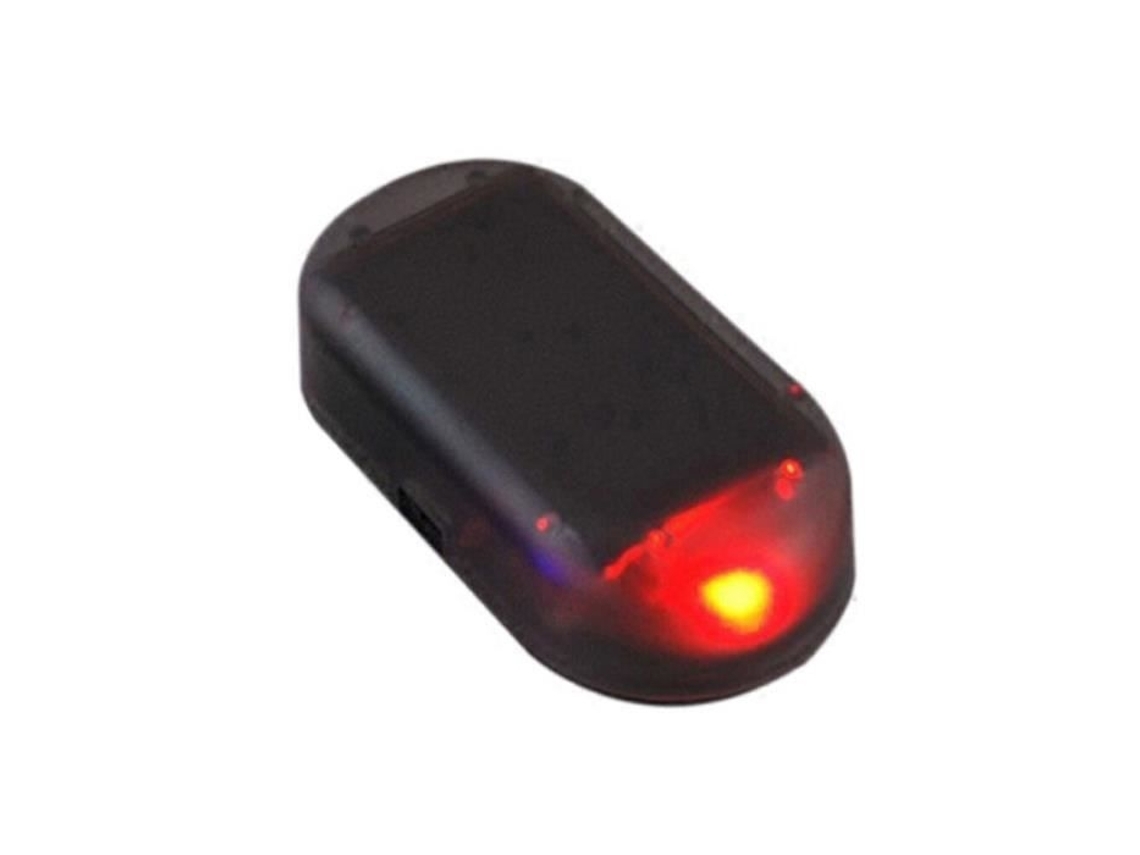 Alarme Automóvel Simulado Movido a Energia Solar com Luzes Led, Sistema de Segurança Anti roubo e Intermitentes Configuração Gamer STELASPLEN